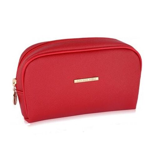 Red Make Up Bag Golden Rose