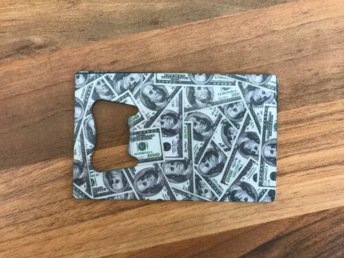 Dollar Wrapic Credit Card Opener - 100 Dollar Zoomed Out