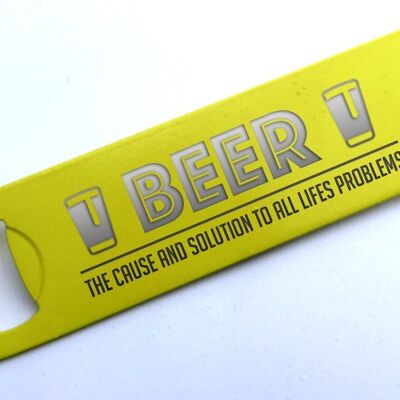 Beer, Life's Problem and Solution! - Yellow