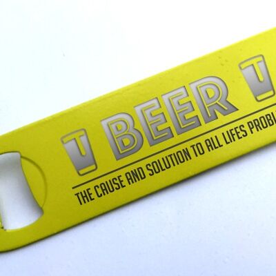 Beer, Life's Problem and Solution! - Yellow