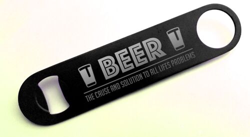 Beer, Life's Problem and Solution! - Black