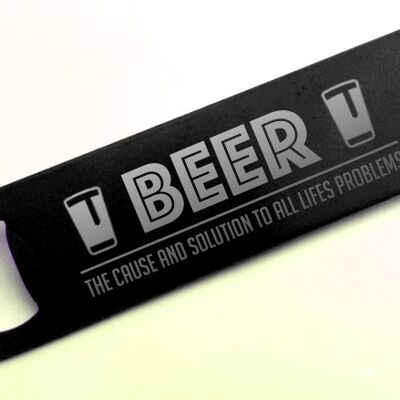 Beer, Life's Problem and Solution! - Black