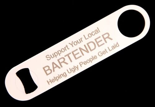 Helping Ugly People Get Laid Bar Blade - White