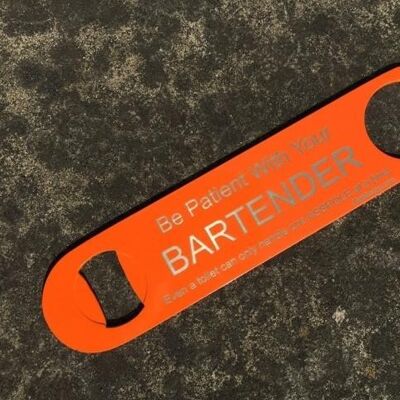 Be Patient Asshole Bar Blade - Orange