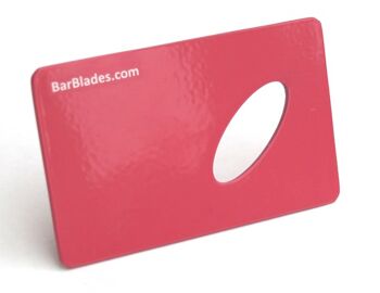 Ouvre-bouteille de carte de crédit rose