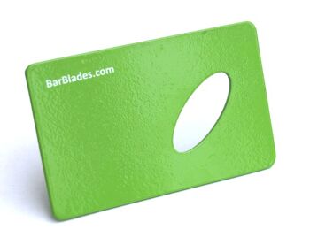 Ouvre-bouteille de carte de crédit verte