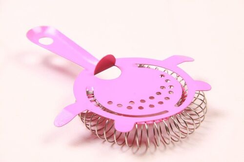 Neon Pink 4 Prong Strainer 