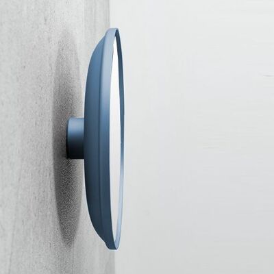 Spiegel unbeleuchtet mit Wandbefestigung zum Kleben (Magnethalter) - Skyblue