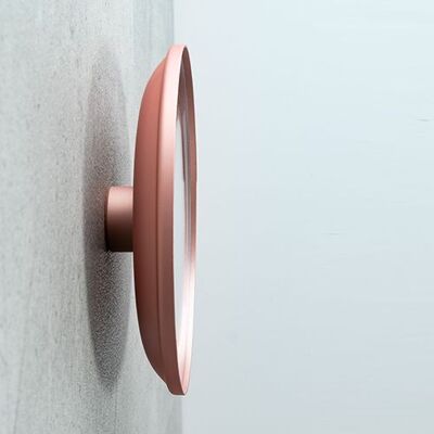 Spiegel unbeleuchtet mit Wandbefestigung zum Kleben (Magnethalter) - Roségold