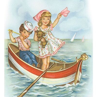 Postcard sea trip