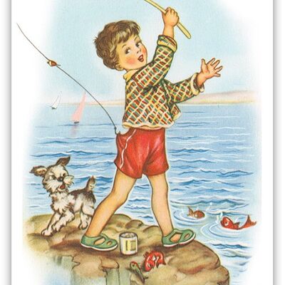 cartolina di pesca
