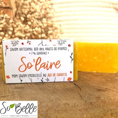 Savon So'laire - Mon savon ensoleillé au jus de carotte