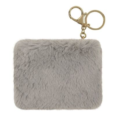 Porte monnaie porte cles cocooning - gris