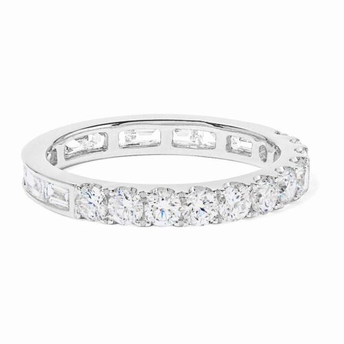 Aurora Ring/18k White Gold & Premium Cubic Zirconia - Medium (US 7)