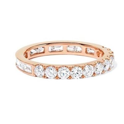 Aurora Ring/18 Karat Roségold & Premium Cubic Zirkonia – Klein (US 6)