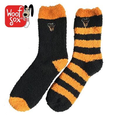 Schlafweiche Manchester-Terrier-Socken im Doppelpack
