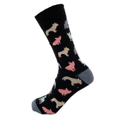 Französische Bulldogge-Muster-Socken