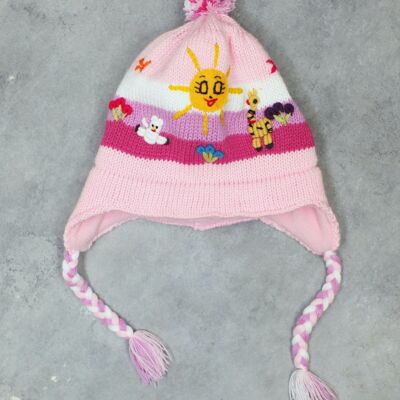 Cappello invernale rosa