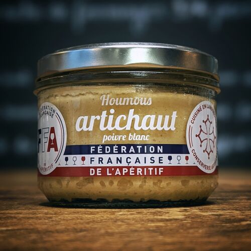 Houmous artichaut  poivre blanc