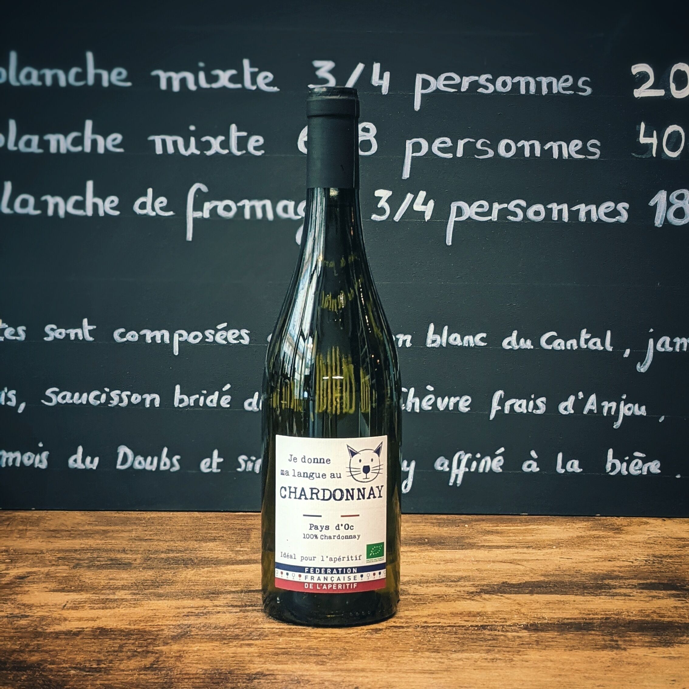 VINO BLANCO “Le doy la lengua al CHARDONNAY” - Blanco ecológico Pays d’Oc