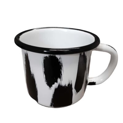 Mug émail Noir & Blanc