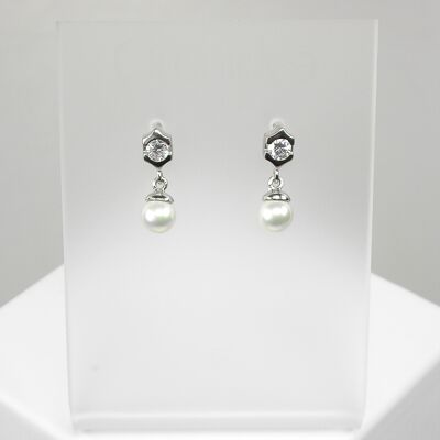 Boucles d'oreilles cristallines