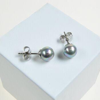 Boucles d'oreilles perles classiques 7mm 5