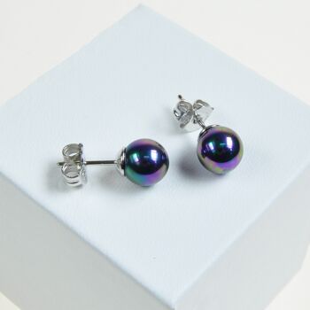 Boucles d'oreilles perles classiques 7mm 6