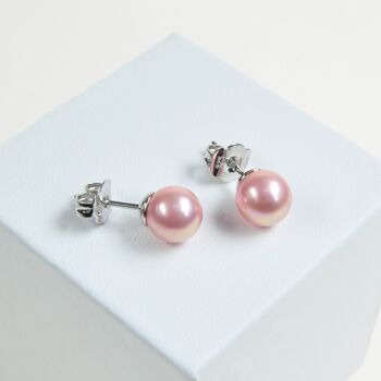 Boucles d'oreilles perles classiques 7mm 7