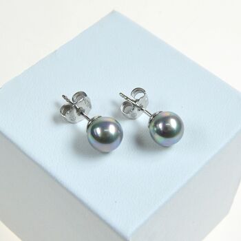 Boucles d'oreilles perles classiques 8mm 6
