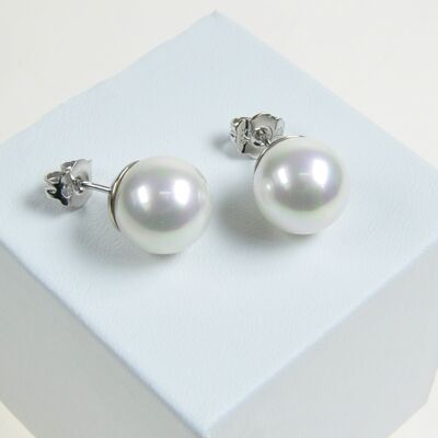 Boucles d'oreilles perles classiques 10mm