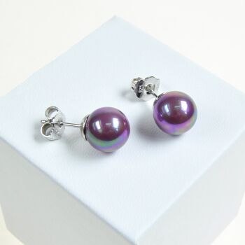 Boucles d'oreilles perles classiques 10mm 3