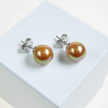 Boucles d'oreilles perles classiques 10mm 4