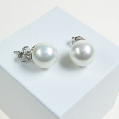 Boucles d'oreilles perles classiques 12mm