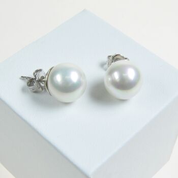 Boucles d'oreilles perles classiques 12mm 1