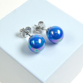 Boucles d'oreilles perles classiques 12mm 2
