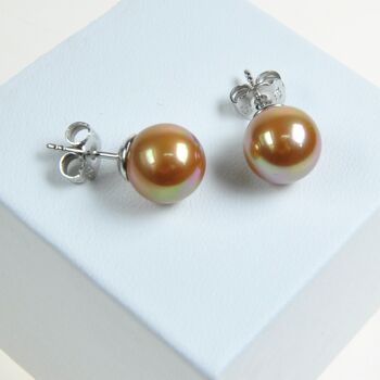 Boucles d'oreilles perles classiques 12mm 4