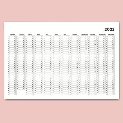 sous bois - wall calendar A1 - 2022