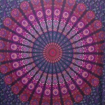 Couvre-lit mural en tapisserie Mandala / Taille double (TP 25-D)