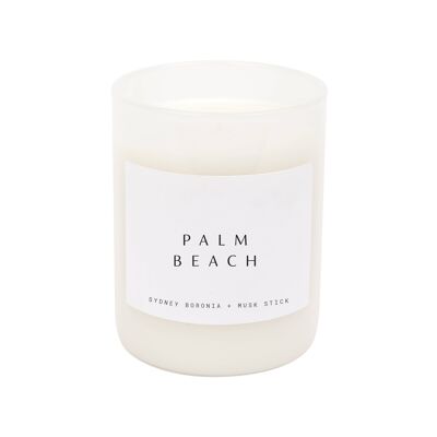 Scented Candle Palm Beach - White