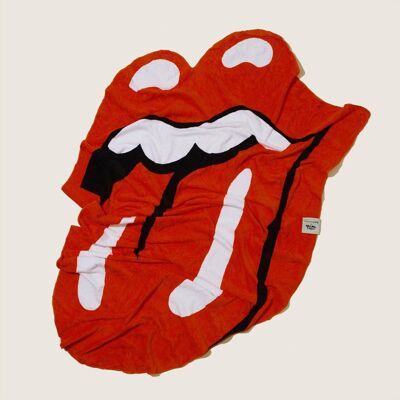 Shaped Towel Rolling Stones Lips