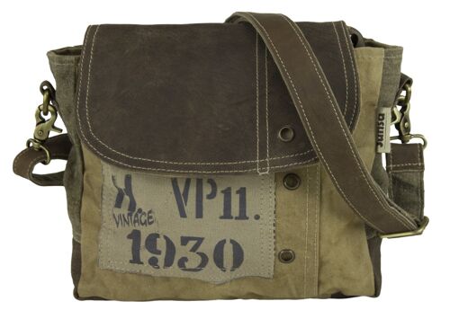 Sunsa Vintage Tasche Messengertasche braun Umhängetasche