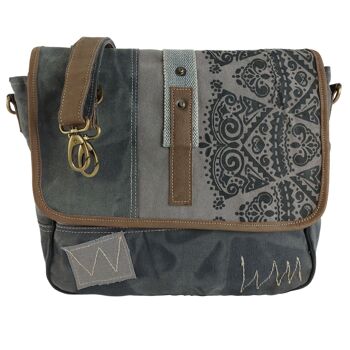 Sunsa sac messager sac à bandoulière toile lavée pierre mandala femmes hommes 1