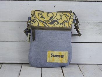 Sunsa petit sac à bandoulière en jean sac à bandoulière recyclé 6