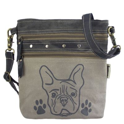 Sunsa small gray shoulder bag shoulder bag dog motif Crossbody Bag Dog