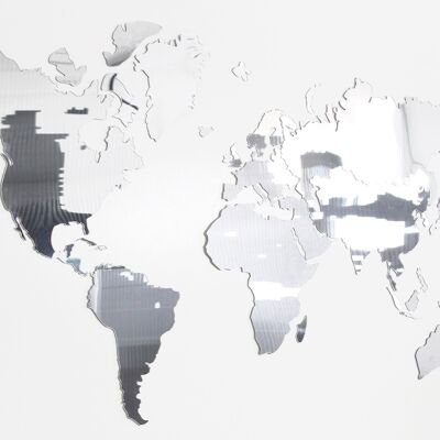 Mappa del mondo da parete, vetro acrilico, mappa del mondo da parete