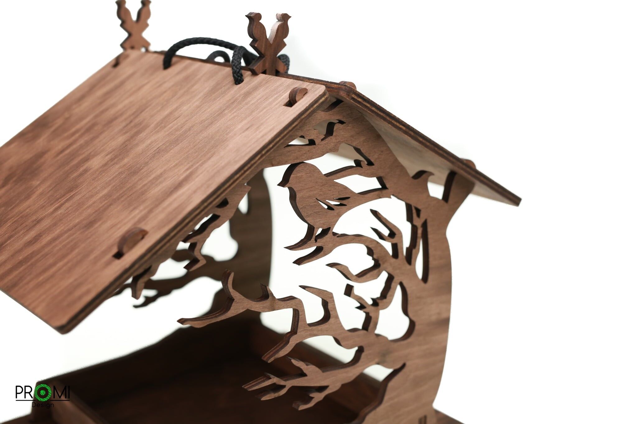 Bird Feeder, Wooden Hanging Bird Feeder