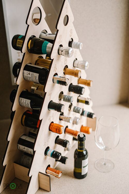 Christmas wine holder, Christmas bottle holder