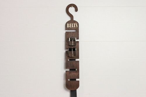 Belts, Belt Holder, Belt Hanger, Closet Organizer, Men Accessories Wood , Husband Gift Wood, Boyfriend Gift , WoodFather , Gift Unique