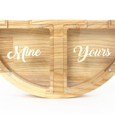 Tirelire, Tirelire couple en bois